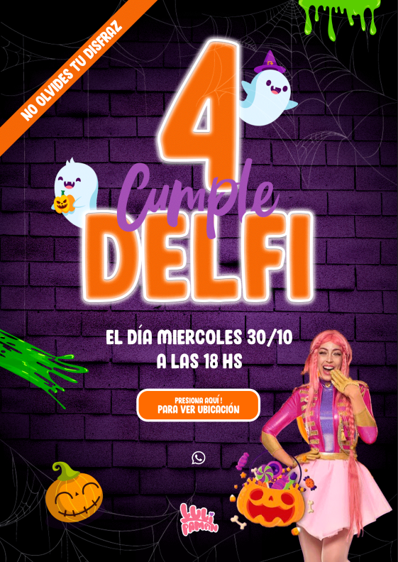 Ejemplo de invitación de cumpleaños infantil